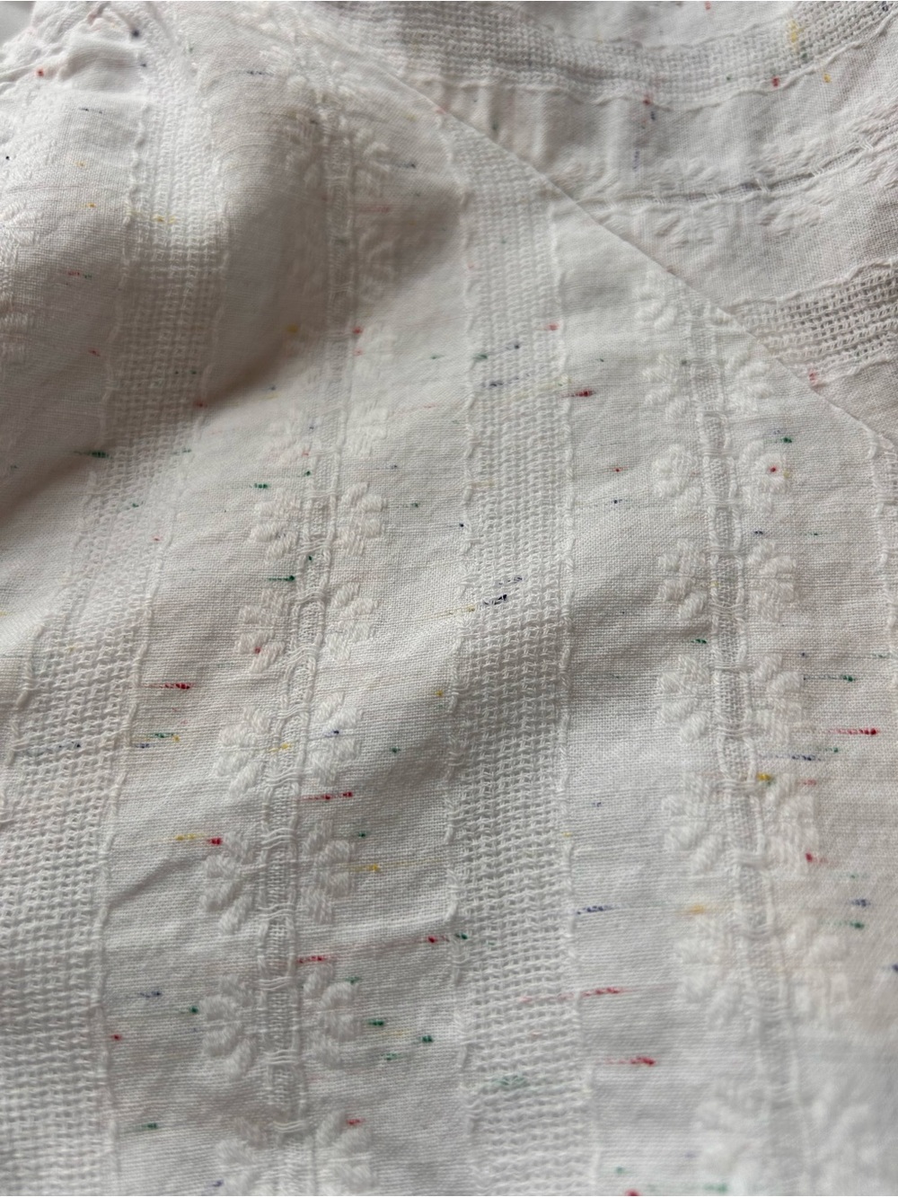 Betsey Johnson Spectator Cotton Puff Sleeve Midi Dress. Tiered woven Boho. EUC - Picture 7 of 10